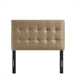 Lily Stain-Resistant Performance Velvet Twin Size Headboard in Taupe