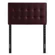 Lily Stain-Resistant Performance Velvet Twin Size Headboard in Mulberry