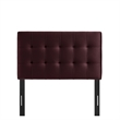 Lily Stain-Resistant Performance Velvet Twin Size Headboard in Mulberry