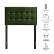 Lily Stain-Resistant Performance Velvet Twin Size Headboard in Moss Green
