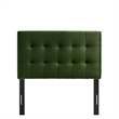 Lily Stain-Resistant Performance Velvet Twin Size Headboard in Moss Green