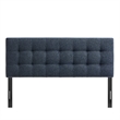 Lily Upholstered Full Size Headboard in Navy