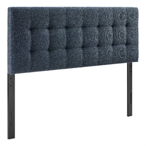Lily Upholstered Full Size Headboard in Navy