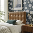 Lily Vegan Leather Twin Size Headboard in Toast