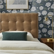 Lily Vegan Leather Twin Size Headboard in Toast
