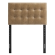 Lily Vegan Leather Twin Size Headboard in Toast