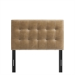 Lily Vegan Leather Twin Size Headboard in Toast