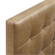 Lily Vegan Leather Twin Size Headboard in Toast