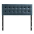 Lily Stain-Resistant Performance Velvet King Size Headboard in Cadet Blue