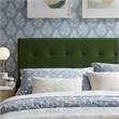 Lily Stain-Resistant Performance Velvet Queen Size Headboard in Moss Green