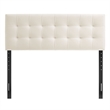 Lily Stain-Resistant Performance Velvet Full Size Headboard in Alabaster