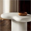Elowen Outdoor Patio Side Table in White