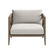 Northlake Outdoor Teak Armchair in Weathered Gray Pebble