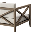 Northlake Outdoor Teak Armchair in Weathered Gray Pebble