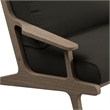 Saratoga Outdoor Teak Wood Armchair in Weathered Gray Flint