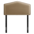 Cosette Performance Velvet Twin Size Headboard in Taupe