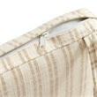 Jax Fabric Dining Chair Seat Cushion in Oatmeal Stripe