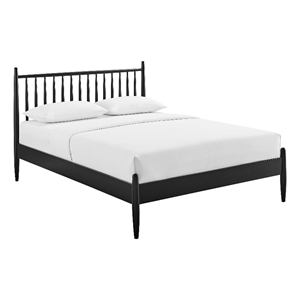 Zane Full Size Spindle Bed Frame in Black