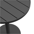 Tahoe 31 Inch Round Outdoor Aluminum Bar Table in Gray