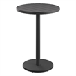 Tahoe 31 Inch Round Outdoor Aluminum Bar Table in Gray