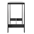 Tahoe 59 Inch Rectangle Outdoor Aluminum Bar Table in Gray