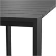 Tahoe 59 Inch Rectangle Outdoor Aluminum Bar Table in Gray