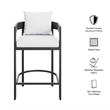 Tahoe Outdoor Patio Aluminum Counter Stool in White