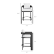 Tahoe Outdoor Patio Aluminum Counter Stool in White