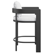 Tahoe Outdoor Patio Aluminum Counter Stool in White