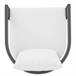 Tahoe Outdoor Patio Aluminum Counter Stool in White