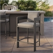 Modway Tahoe Outdoor Patio Aluminum Counter Stool in Gray