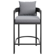 Modway Tahoe Outdoor Patio Aluminum Counter Stool in Gray
