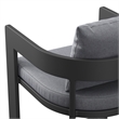 Modway Tahoe Outdoor Patio Aluminum Counter Stool in Gray