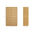 Aiko 64 Inch Tall Japandi Storage Cabinet in Light Oak