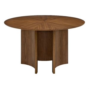 Sloane 54 Inch Round Dining Table in Walnut