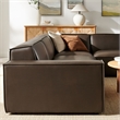 Restore 4-Piece Vegan Leather Modular L-Shaped Sofa in Espresso