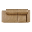 Restore 2-Piece Vegan Leather Modular Loveseat in Toast
