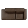 Restore 2-Piece Vegan Leather Modular Loveseat in Espresso