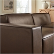 Restore 2-Piece Vegan Leather Modular Loveseat in Espresso