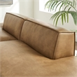 Restore 2-Piece Vegan Leather Modular Sofa in Toast