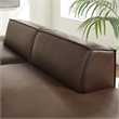 Restore 2-Piece Vegan Leather Modular Sofa in Espresso