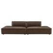 Restore 2-Piece Vegan Leather Modular Sofa in Espresso