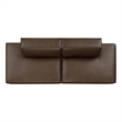 Restore 2-Piece Vegan Leather Modular Sofa in Espresso