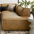 Restore 4-Piece Vegan Leather Modular L-Shaped Armless Sectional Sofa