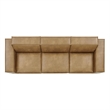 Restore 3-Piece Vegan Leather Modular Sofa Set in Toast