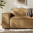 Restore 2-Piece Vegan Leather Modular Loveseat in Toast