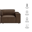 Restore 2-Piece Vegan Leather Modular Loveseat in Espresso