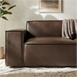 Restore 2-Piece Vegan Leather Modular Loveseat in Espresso