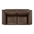 Restore 2-Piece Vegan Leather Modular Loveseat in Espresso