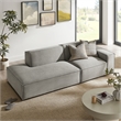 Restore 2-Piece Performance Fabric Upholstered Modular Loveseat in Pewter